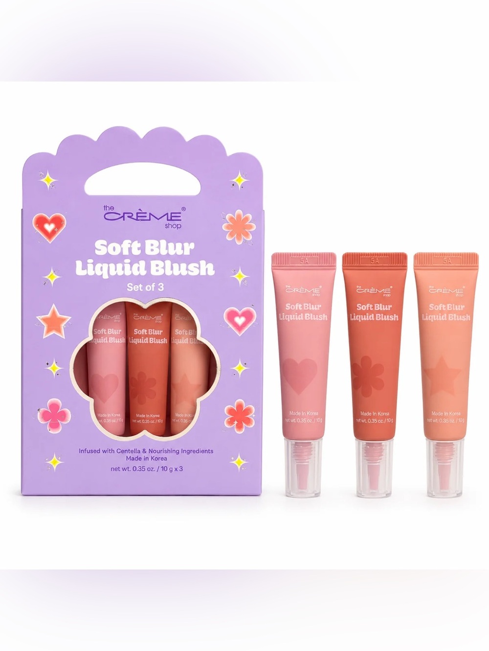 The Crème Shop Soft Blur Liquid Blush - Boxed Set of 3